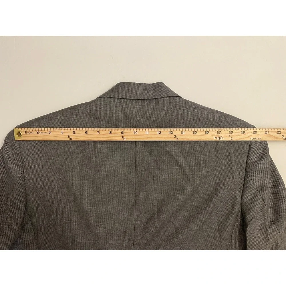 Brooks Brothers Loro Piana‎ Blazer Men 46L Long Grey Super 110s Wool Sport Coat
